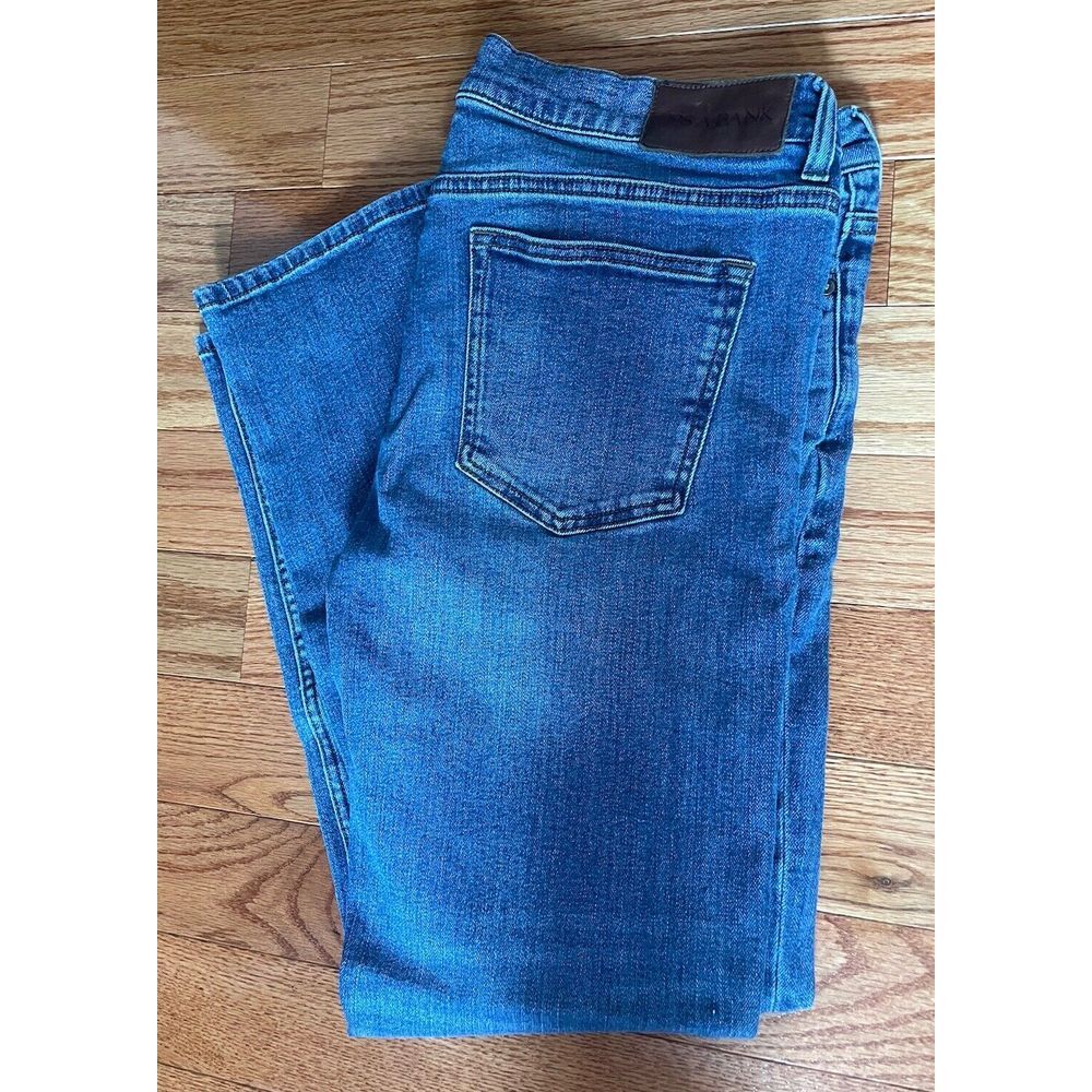 Jos A Bank Men's 36x32 Tailored Fit Medium Wash Blue Denim Jeans